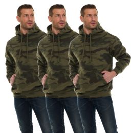 Cotton Fleece Hooded Camo Printed Hoodie Size 2xlarge