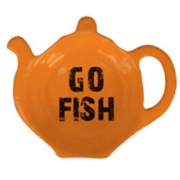 144 pieces Tea Bag Holder 12pc Pdq 4.25x3.25in Go Fish Melamine - Kitchen Gadgets & Tools