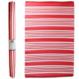 6 pieces Outdoor Rug 4x6 Awning Multi Stripe Coral Woven Polypropylene Reversible - Mats