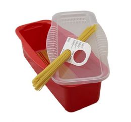 12 pieces BpA-Free NoN-Stick Microwave Pasta Cooker In Red - Microwave Items