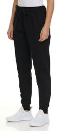Womens Fleece Lined Jogger With Pocket In Black Size Xlarge