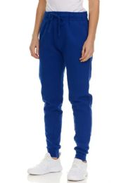 3 Pieces Womens Fleece Lined Jogger With Pocket In Royal Blue Size Medium - Womens Sweatpants For Donation