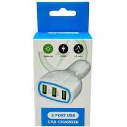 12 pieces 5 Volt 2.1 Amp 3 Port Usb Car Charger - Chargers & Adapters