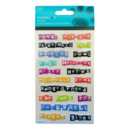 96 pieces Music Generes Bubble Stickers - Reinforcement Stickers & Labels