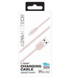 8 pieces Advance Tech 10 Foot Mfi Iphone Lightning Charging Gable In Rose Gold - Chargers & Adapters