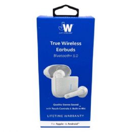 8 pieces Jw True Wireless Bluetooth 5.0 Earbuds With Touch Controls & BuilT-In Mic In White - Headphones and Earbuds