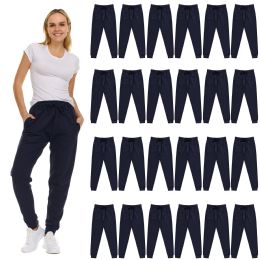 Womens Fleece Lined Jogger With Pocket In Navy Size Xlarge