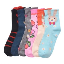 216 Pairs MOPAS GIRL'S COMPUTER CREW SOCKS 6-8 - Boys Crew Sock