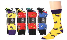 60 Pairs Mens Assorted Pattern Dress Socks Size 10-13 - Mens Dress Sock
