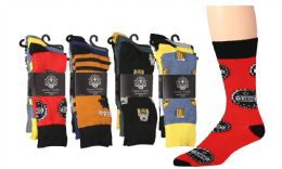 60 Pairs Mens Assorted Pattern Dress Socks Size 10-13 - Mens Dress Sock