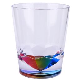 48 pieces XxX- Rainbow Bottom Acrylic Rocks 12 Oz.  48/19 - Party Center Pieces