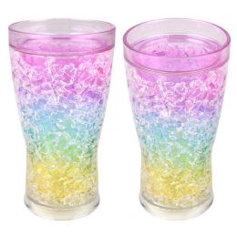 16 pieces XxX- Double Wall Rainbow Freezer Tumbler 15 Oz.  16/15 - Drinking Water Bottle