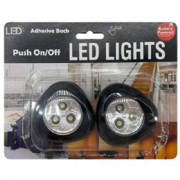 24 pieces Triangle Led Push Light Night Adhesive Battery Operated - Night Lights