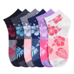432 Pairs Girls Printed Casual Spandex Ankle Socks Size 4-6 - Girls Ankle Sock