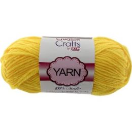 100 of Yarn Acrylic Lemon 2oz #4 md