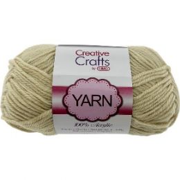 100 of Yarn Acrylic Beige 2oz #4 md