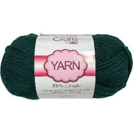100 of Yarn Acrylic Forest Green 2oz #4 md
