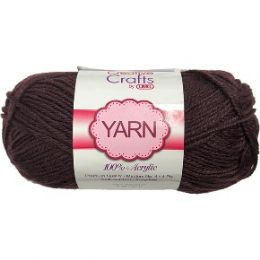 100 of Yarn Acrylic Coffee 2oz #4 md