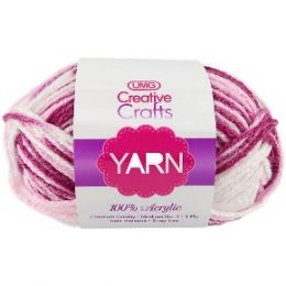 100 of Yarn Acrylic Multicolor Rose 2oz #4 md
