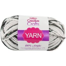 100 of Yarn Acrylic Multicolor Smokey Grey 2oz #4 md	