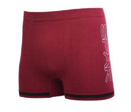144 Wholesale Spak Men's Seamless Boxer Briefs