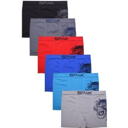 144 Pieces Men's Seamless Boxer Briefs In Assorted Colors - Boys Underwear