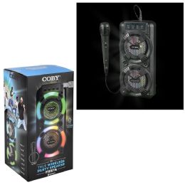 8 pieces Coby Fiesta Wireless Party Speaker With Mic - Speakers and Microphones