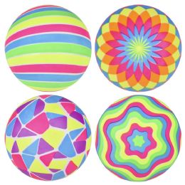 200 pieces 6 inch Neon Geometric Patterns Vinyl Ball - Balls