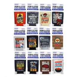 32 pieces Insulated Can Cooler In Assorted Designs - Cooler & Lunch Bags