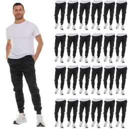 Black Camo Printed Fleece Lined Jogger With 2 Side Pockets Size S