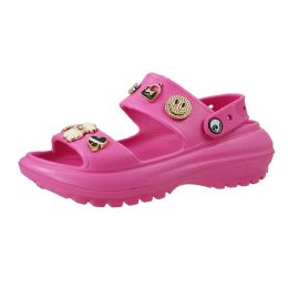 15 pieces Woman's Double Strap Slingback Platform Sandal Fuchsia - Women's Sandals