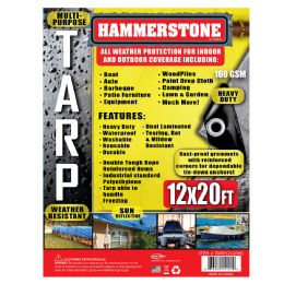 6 pieces Tarp 12 X 20 Ft Silver Heavy Duty 160 Gsm - Tarps
