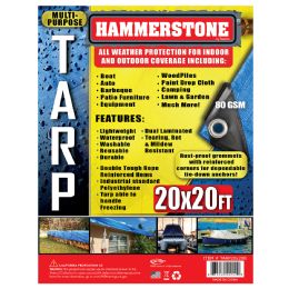 3 pieces Tarp 20 X 20 Ft Blue 80 Gsm - Tarps