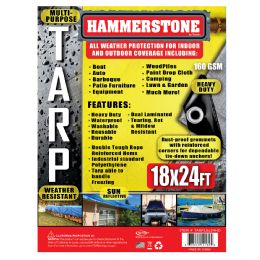 6 pieces Tarp 18 X 24 Ft Silver Heavy Duty 160 Gsm - Tarps