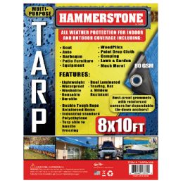 25 pieces Tarp 8 X 10 Ft Blue 80 Gsm - Tarps