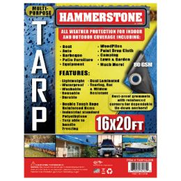 5 pieces Tarp 16 X 20 Ft Blue 80 Gsm - Tarps