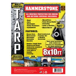20 pieces Tarp 8 X 10 Ft Silver Heavy Duty 160 Gsm - Tarps