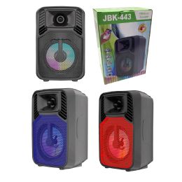 18 pieces 4 inch Wireless Speaker With Usb/tf Card & Aux Inputs 500 Mah Multicolor Light On Speaker - Speakers and Microphones