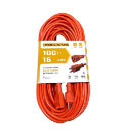 4 pieces 100 Ft Orange Extension Cord 16 Awg Etl - Electrical
