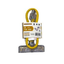 48 pieces 2 Feet Yellow Extension Cord 12awg Etl - Electrical