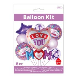 24 Wholesale 8pc Mother's Day Balloon Kit