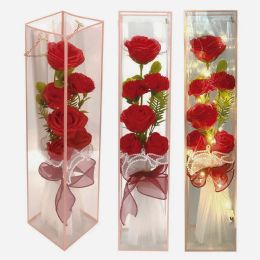 24 Pieces 9led Soap Rose Red - Valentine Decorations