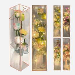 24 Pieces 9led Soap Rose Assorted - Valentine Decorations