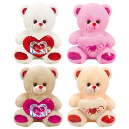 24 Pieces 20 inch Bear With Quilted Heart - Valentine Decorations