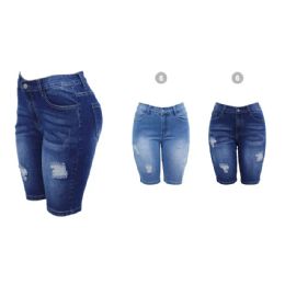 18 of Womens Denim Shorts Ripped Effect
