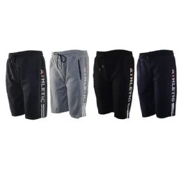 12 Pieces Mens Gartered Shorts Athletic Logo - Mens Shorts