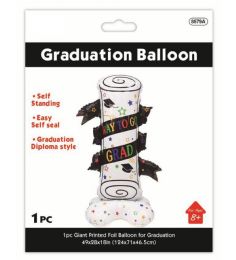24 Pieces Graduation Standing Foil Balloon 124 X 71 X 46.5 cm - Graduation