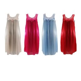 24 of Womens Laced Collar Night Gown  