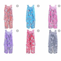 24 of Womens Sleeveless Floral Print Pajama