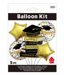 48 Pieces 5pc Graduation Balloon Kit - Graduation